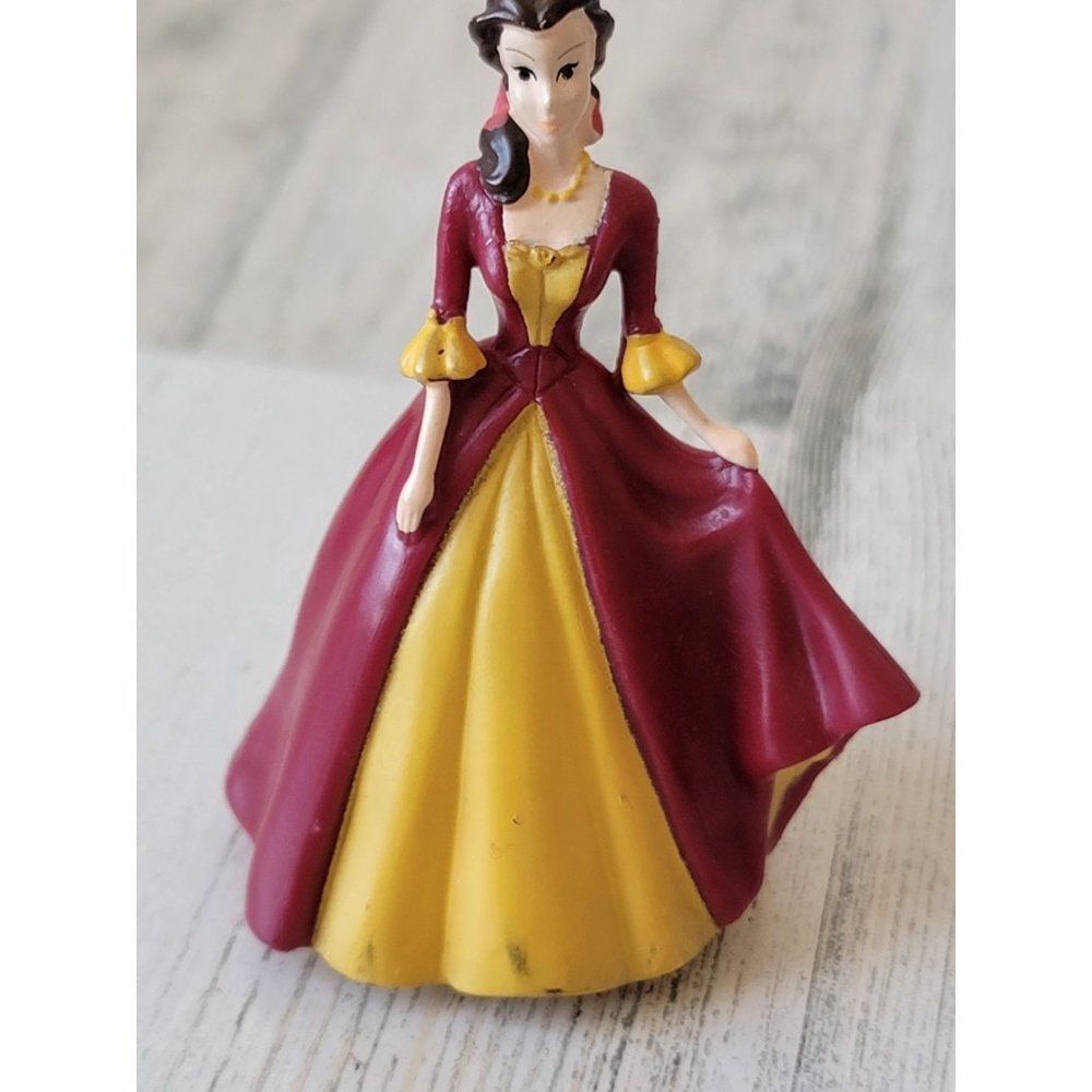 Yellow red dress Beast bell Disney princess‎ toy figure